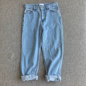 Oak + Fort High-Waist Boyfriend Jeans - S